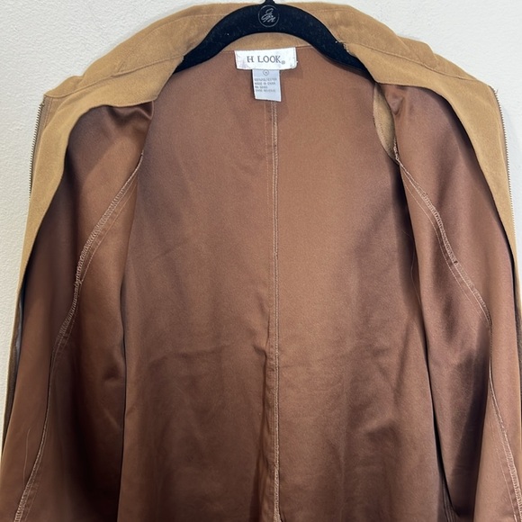 H Look Brown Zip Jacket - Picture 4 of 4